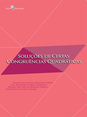 cover image of Soluções de Certas Congruências Quadráticas